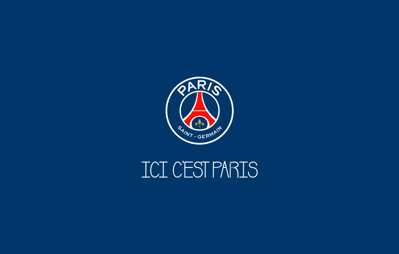 Фото обои logo, soccer, Minimalism, PSG, Paris Saint-Germain