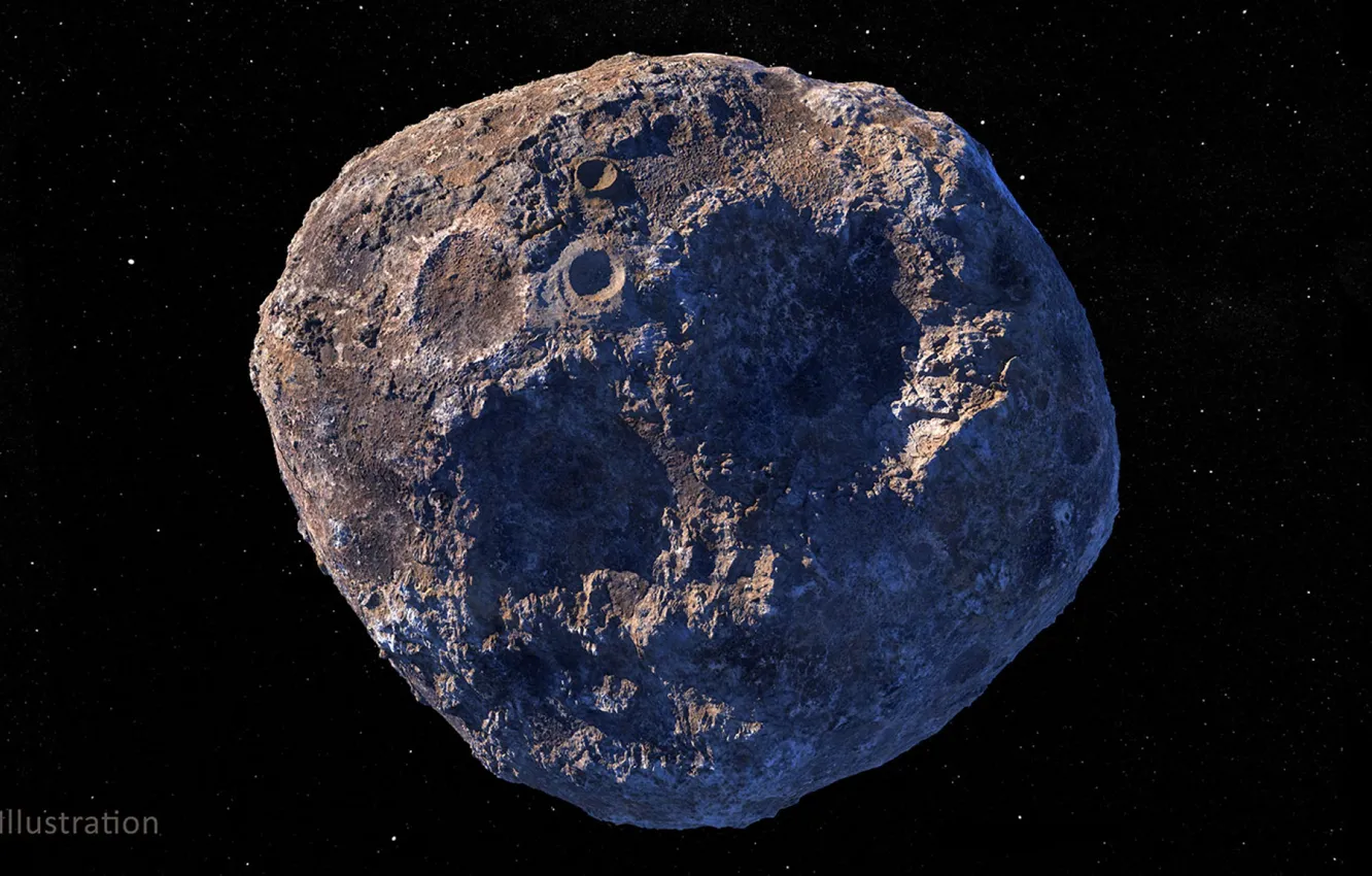 Фото обои Психея, Астероид, Пояс астероидов Марса