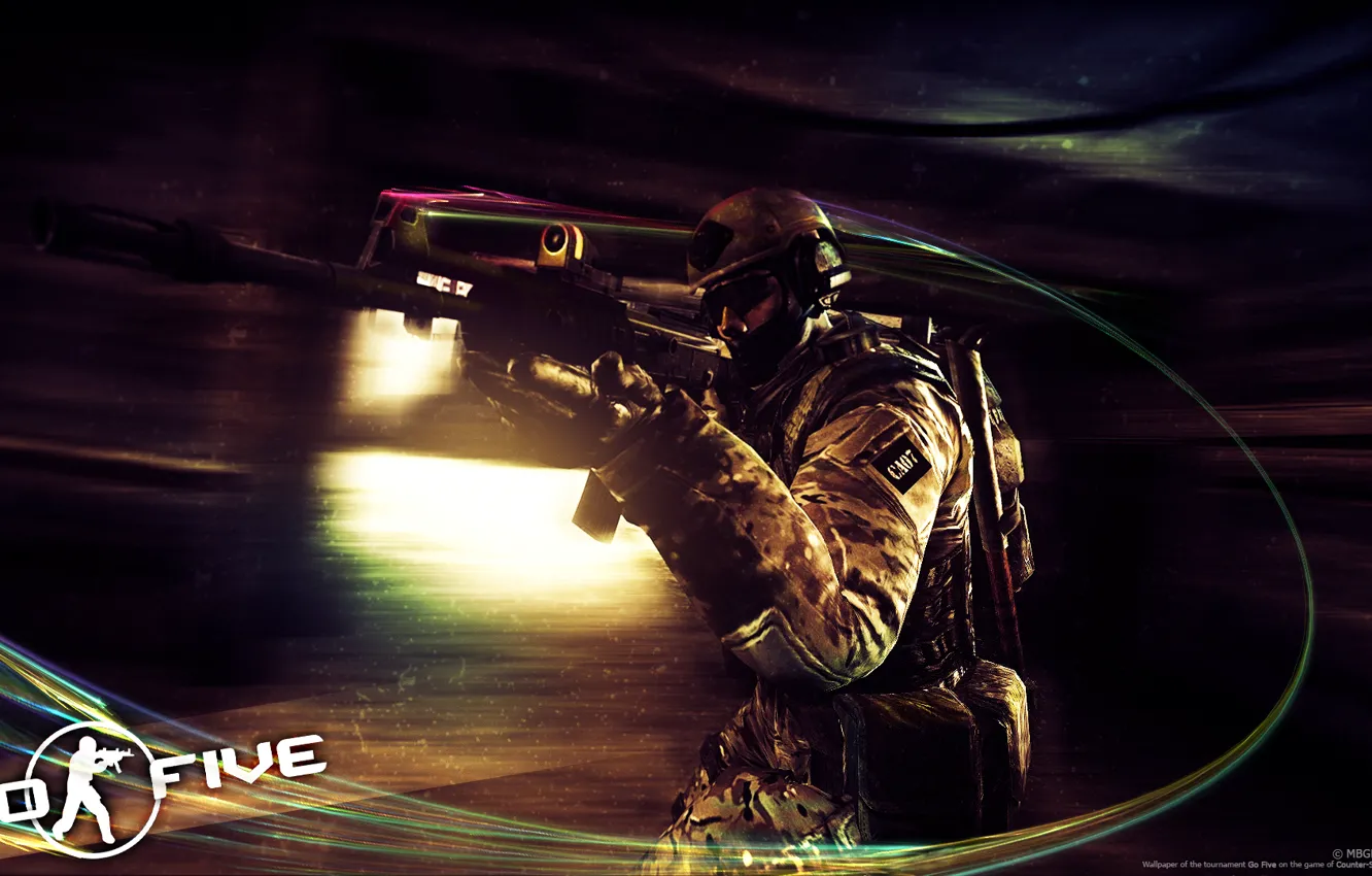 Фото обои GO FIVE, Counter-Strike Global Offensive, CSGO