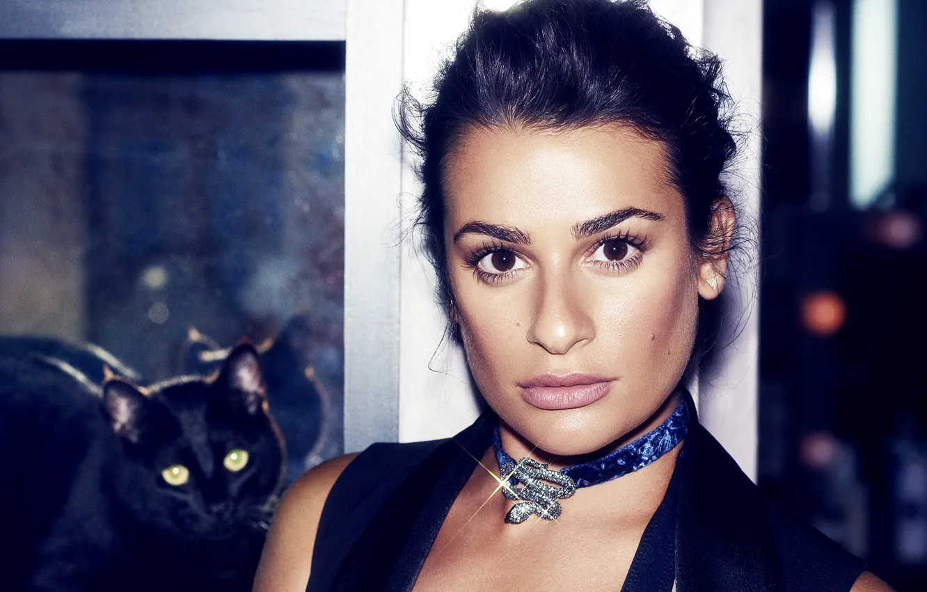 Фото обои актриса, брюнетка, Lea Michele
