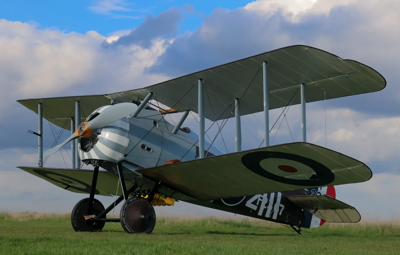 Фото обои истребитель, британский, одноместный, Sopwith, Первой мировой войны, времён, Snipe, 7F.1