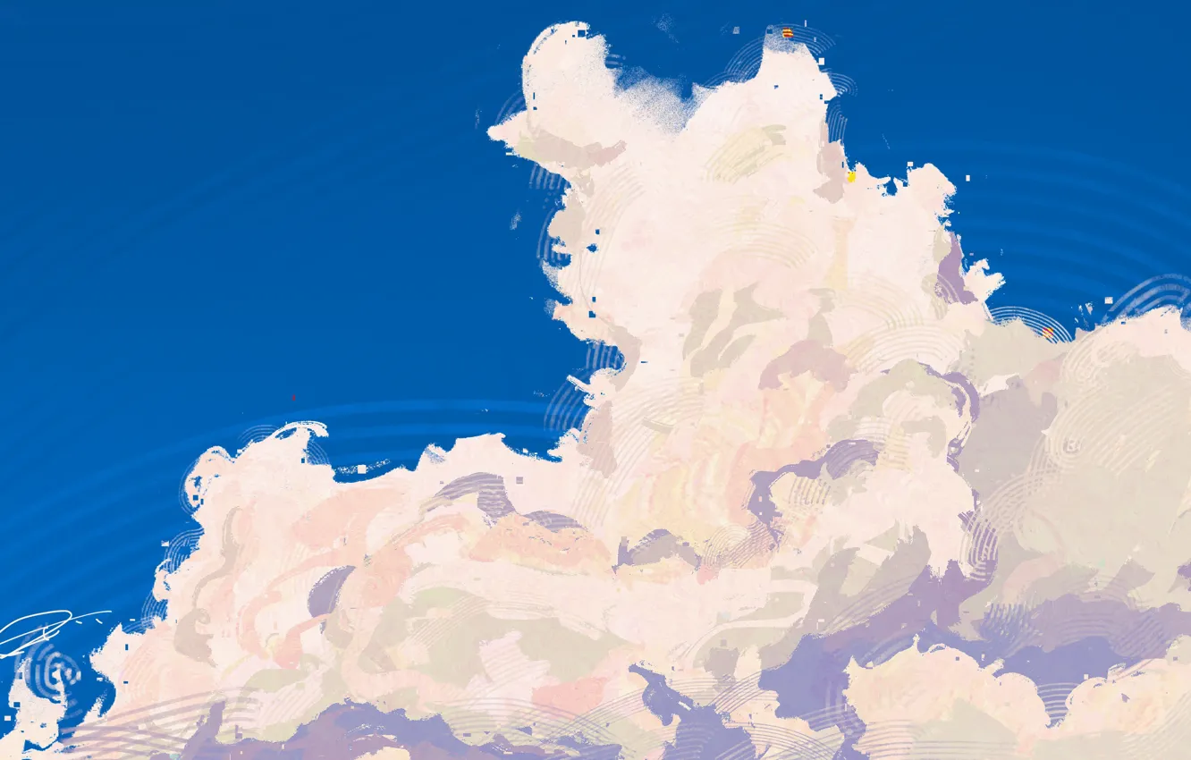 Фото обои небо, вода, облака, отражение, by Fangpeii