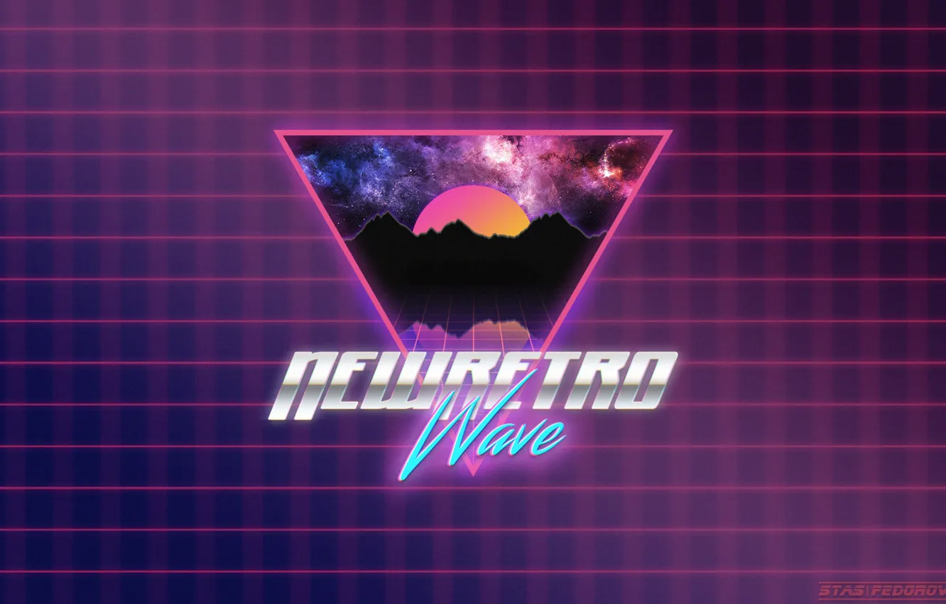 Фото обои Неон, Фон, Synthpop, Darkwave, Synth, Retrowave, Синти-поп, Synthwave