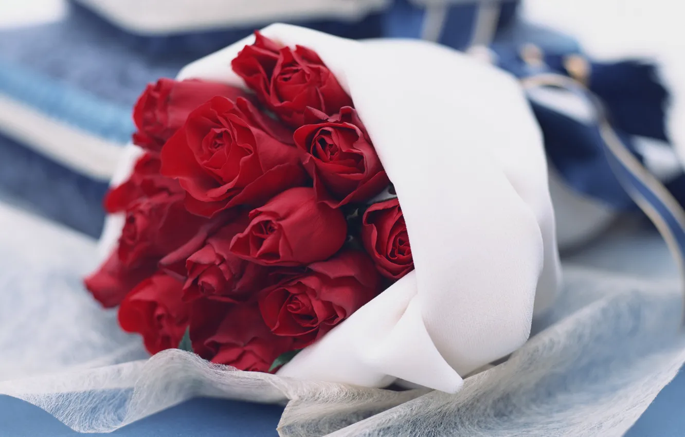 Фото обои нежность, розы, красиво, Букет, ткань, flowers, roses