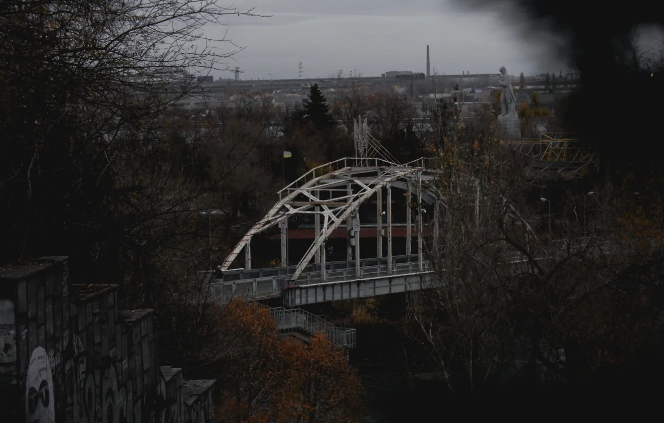 Фото обои city, bridge, Dnipro