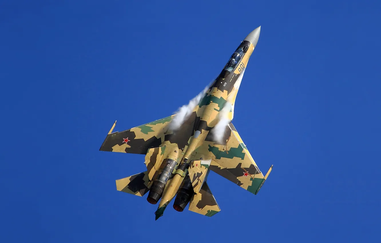Фото обои Истребитель, Сухой, Су-35БМ, '901'