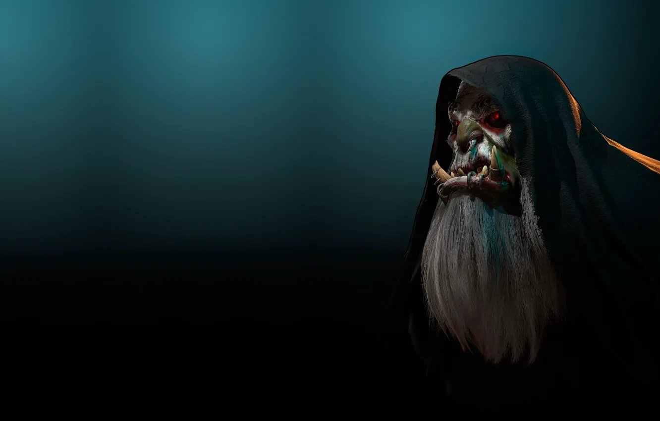 Фото обои фентези, рендеринг, арт, орк, anton jukov