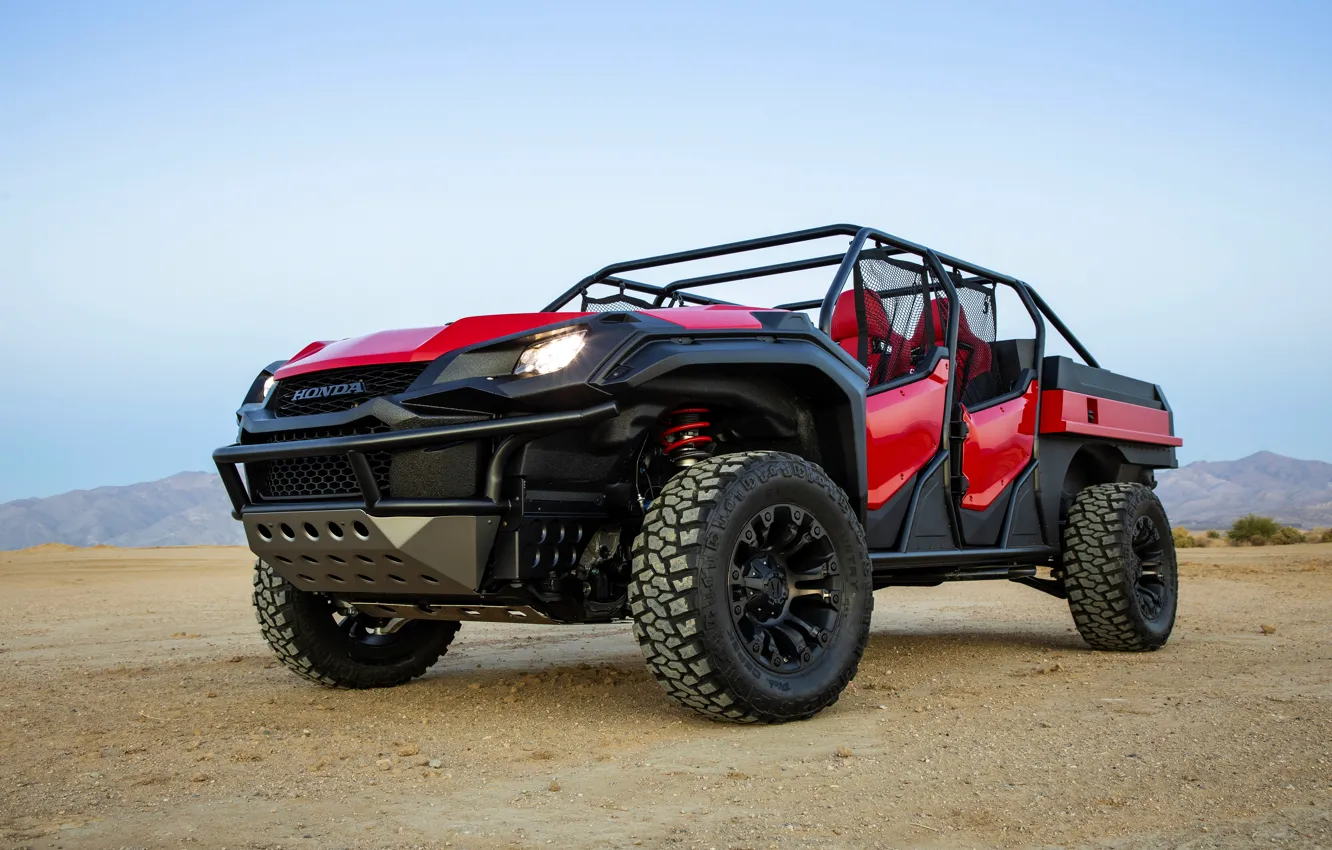 Фото обои Honda, 2018, Rugged Open Air Vehicle Concept, защита моторного отсека