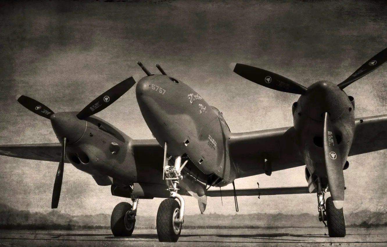 Фото обои авиация, самолёт, Lockheed P38