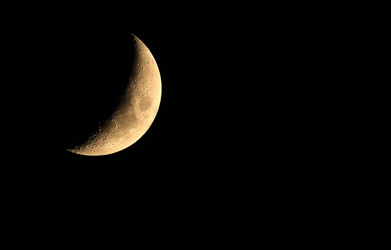 Фото обои космос, луна, спутник