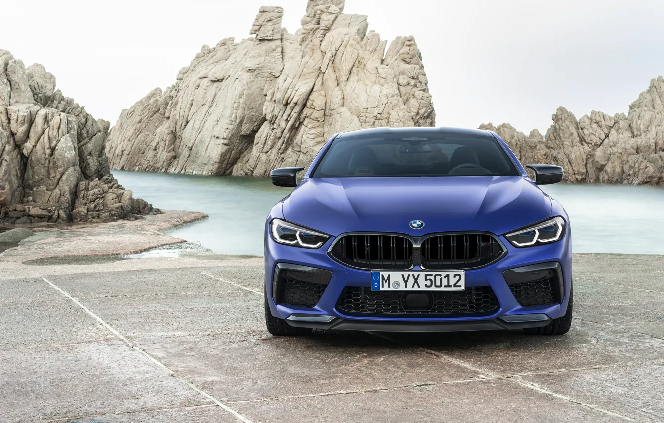 Фото обои BMW, суперкар, вид спереди, Coupe, Competition, 2019, BMW M8, F92