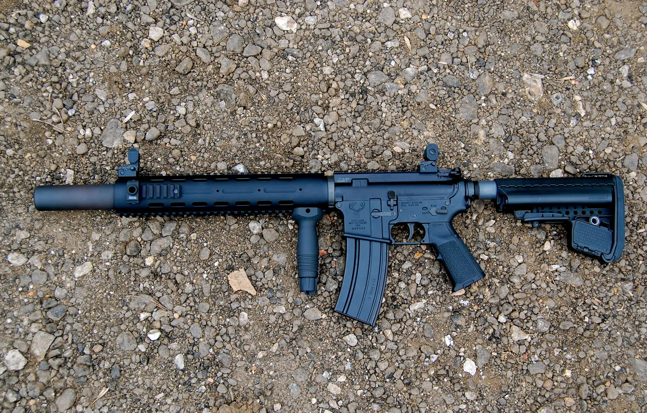 Фото обои оружие, автомат, штурмовая винтовка, STAG-15