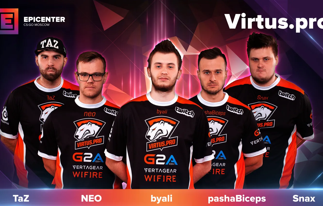 Фото обои global offensive, poland, cs:go, neo, virtus pro, taz, byali, pashaBiceps