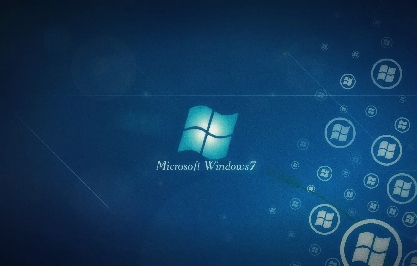 Фото обои синий, темный, windows