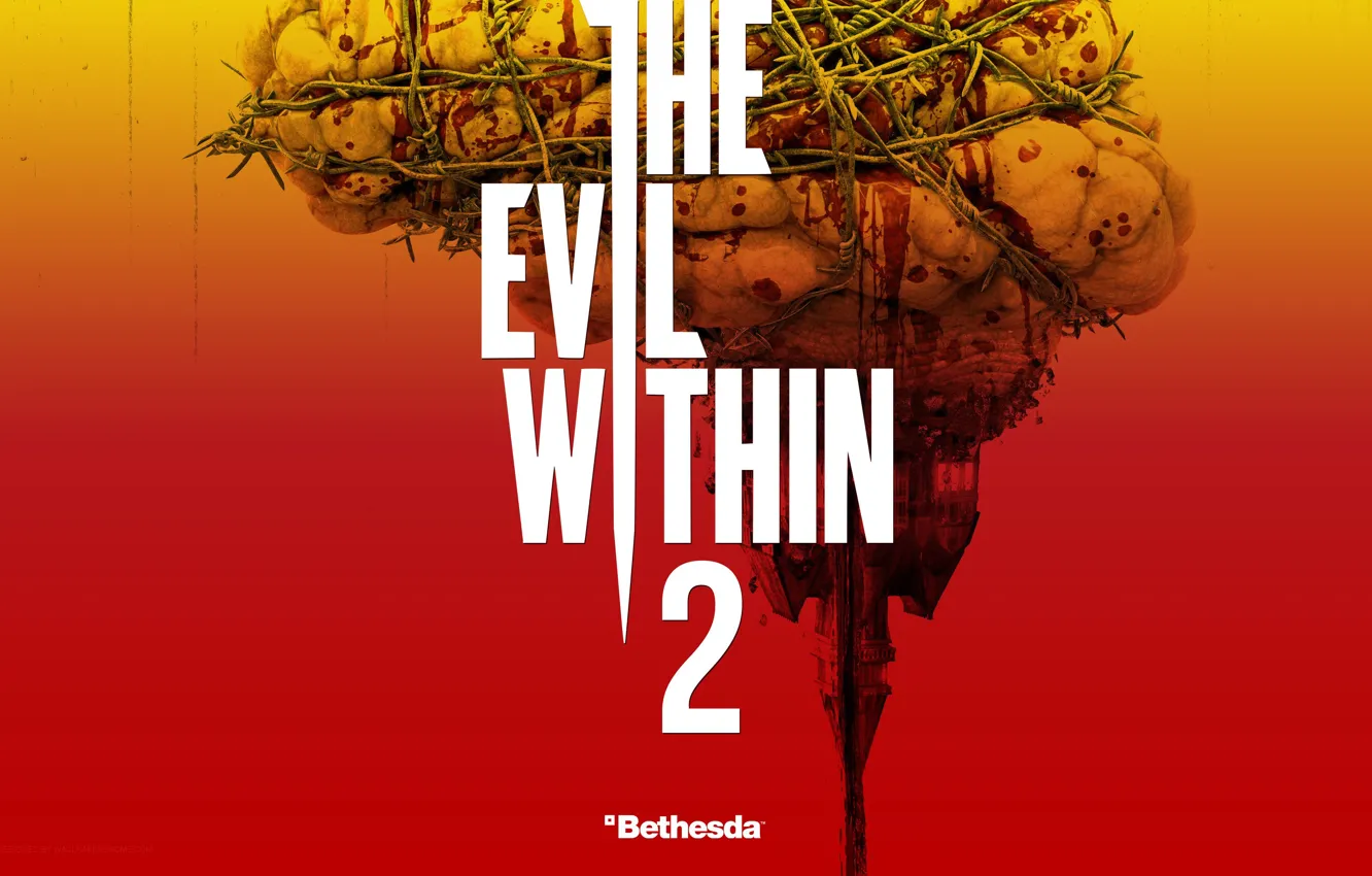 Фото обои game, rain, torment, barbed wire, The Evil Within, terror, The Evil Within 2, torture
