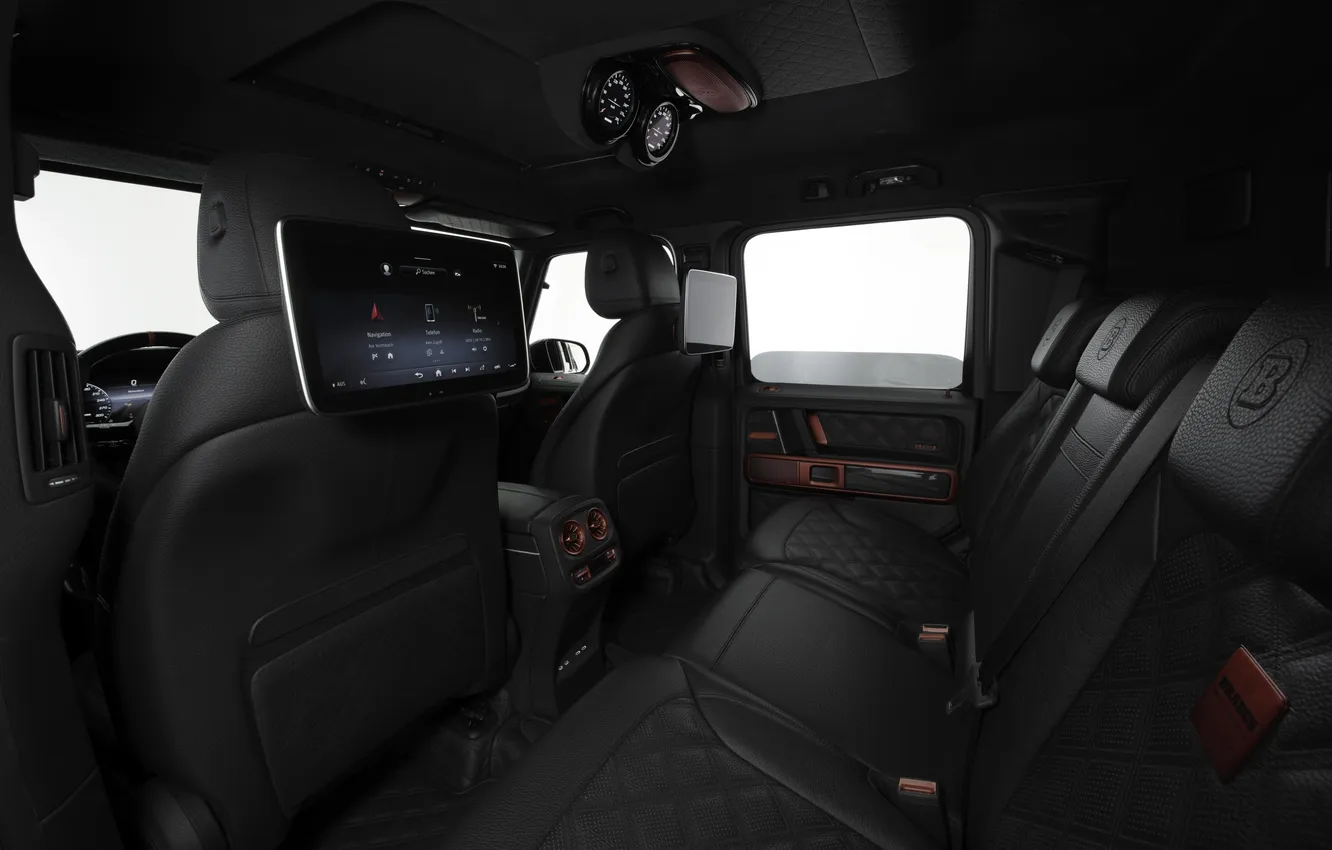 Фото обои интерьер, Brabus, Adventure, 6x6, 2025, Mercedes-AMG G 63, дисплеи, Brabus XLP 800