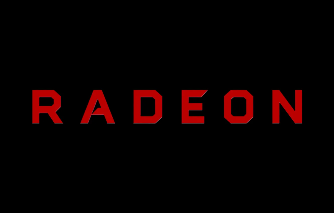 Фото обои фон, логотип, AMD, тёмный, Radeon