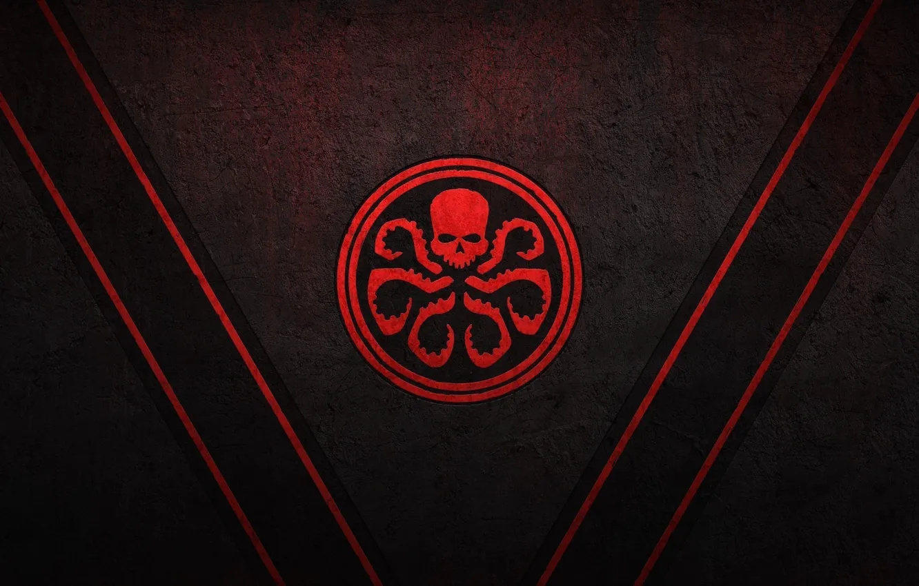 Фото обои red, logo, game, octopus, symbol, movie, Captain America, Red Skull