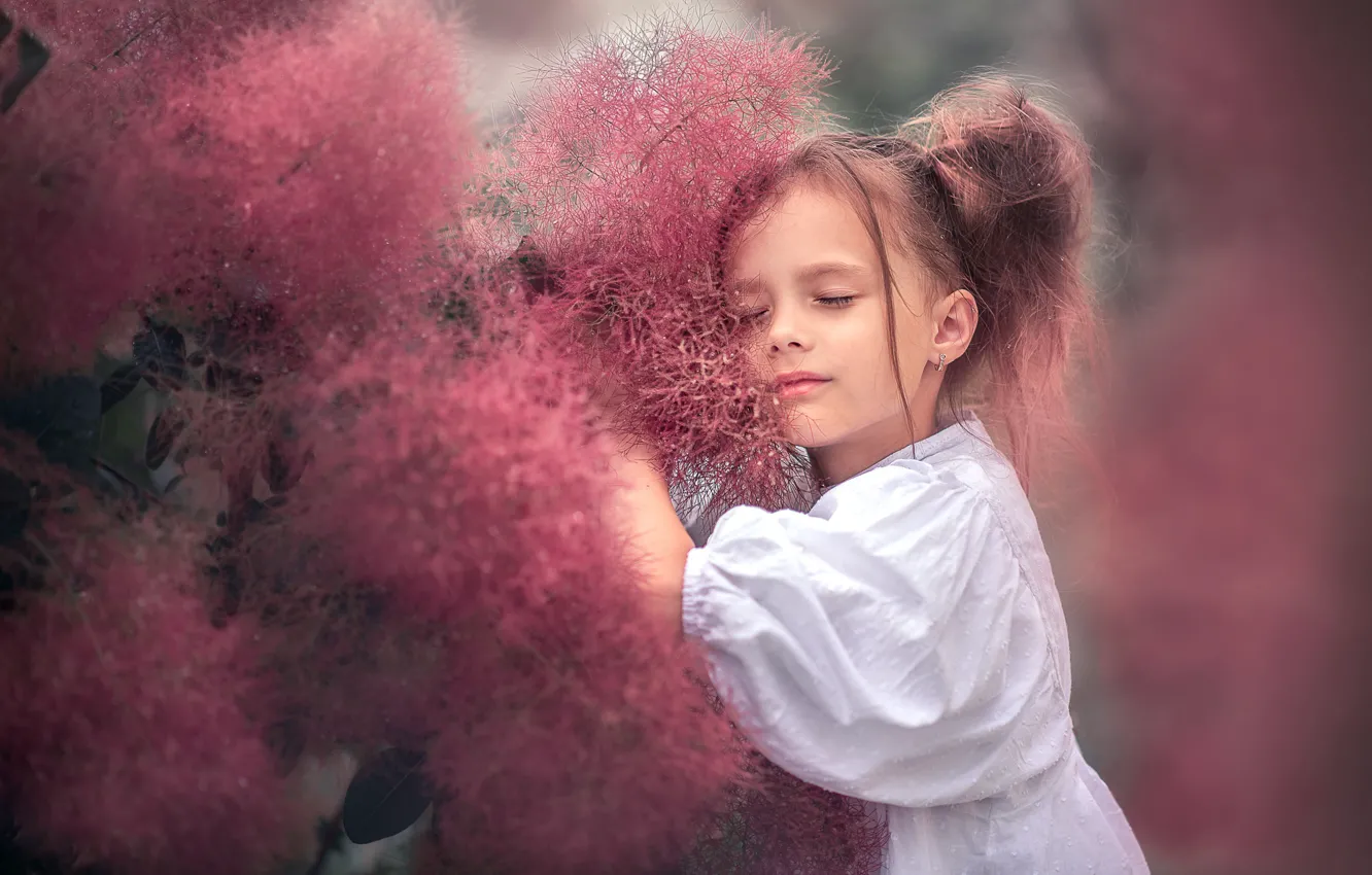 Фото обои природа, растения, девочка, ребёнок, Козел Марта