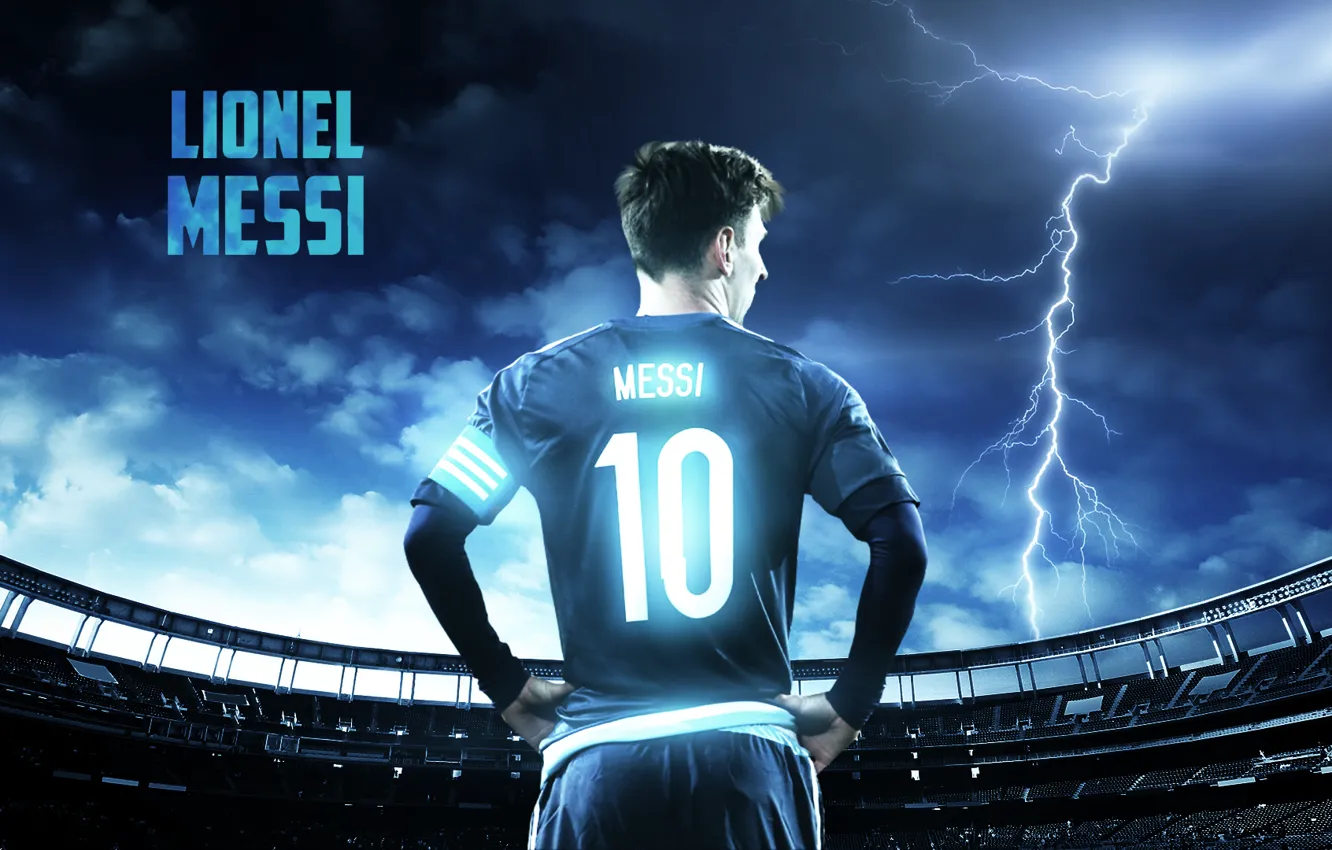 Фото обои football, lionel messi, messi, ball
