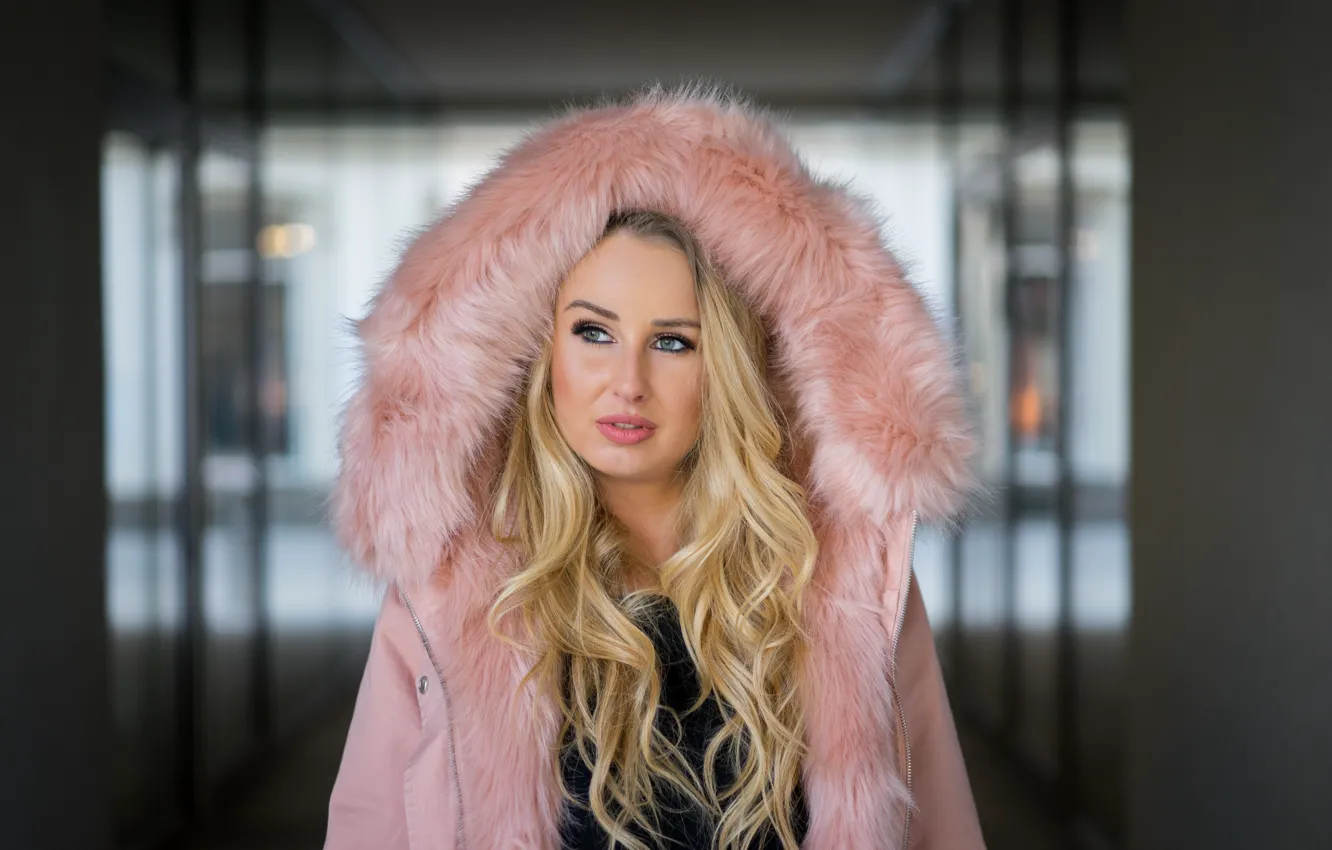 Фото обои лицо, блондинка, Tamara
