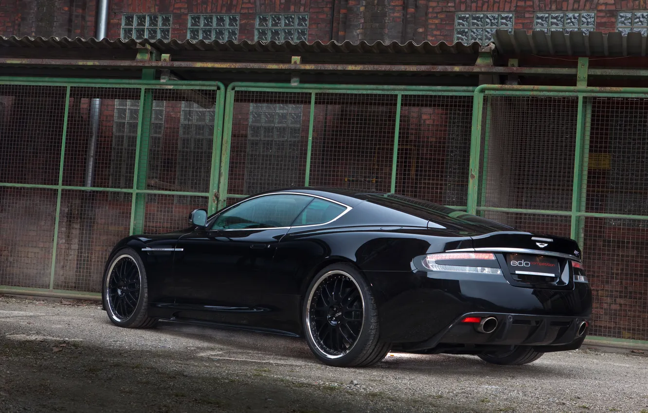 Фото обои Aston Martin, черный, тюнинг, DBS, астон мартин, Edo Competition