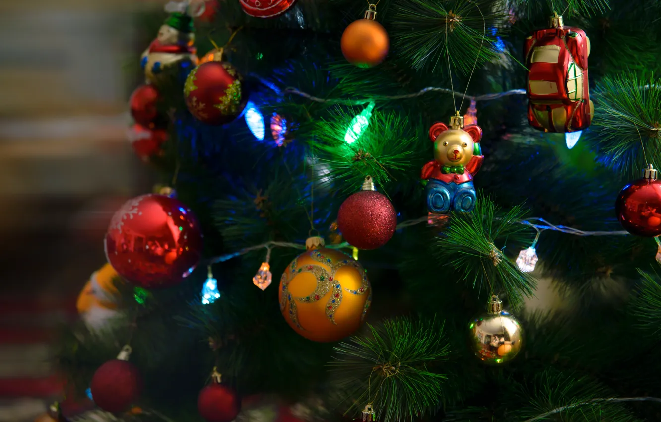 Фото обои настроение, елка, рождество, праздники