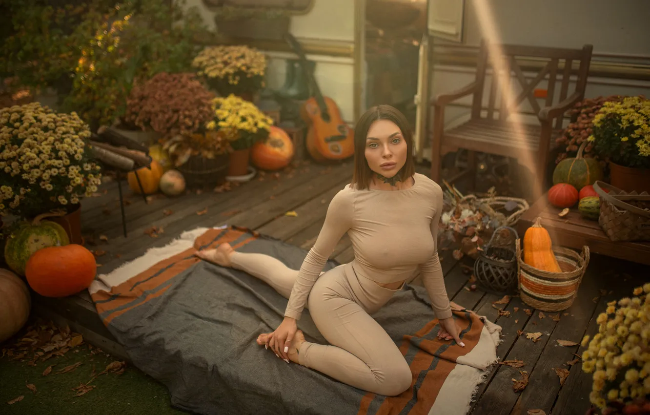 Фото обои взгляд, девушка, Evgeny Smaltsuga