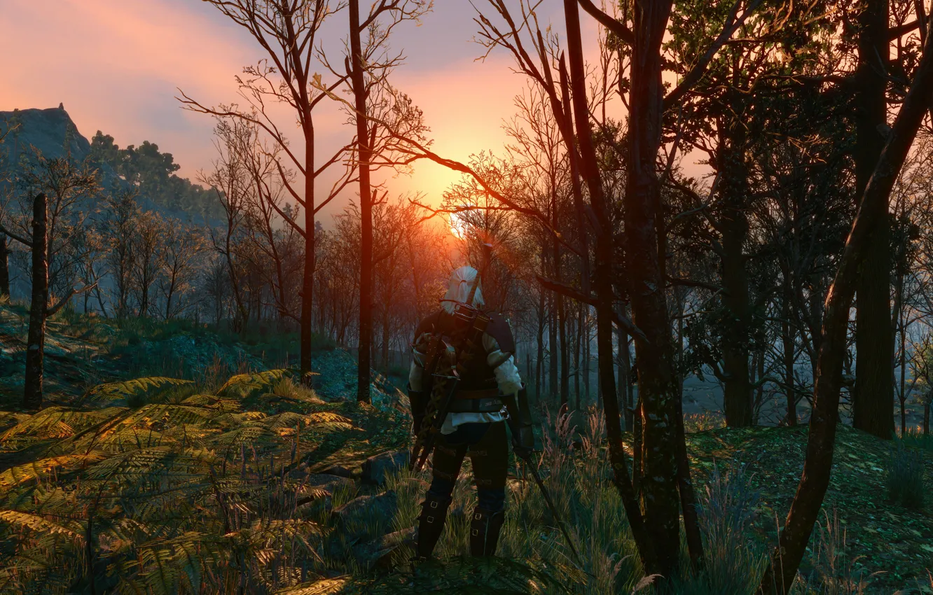 Фото обои Меч, Воин, Броня, Ведьмак, The Witcher, Геральт, CD Projekt RED, The Witcher 3: Wild Hunt
