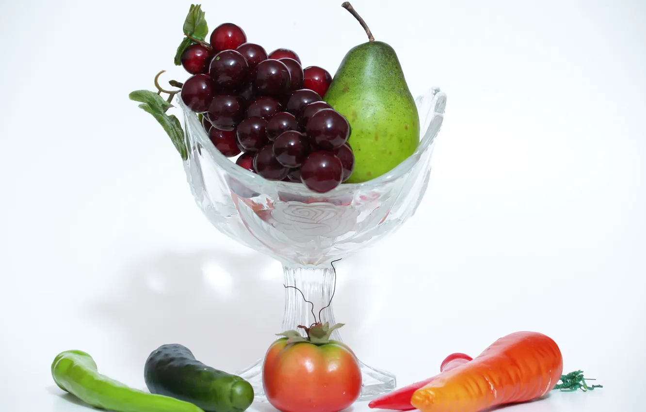 Фото обои еда, ягода, виноград, груша