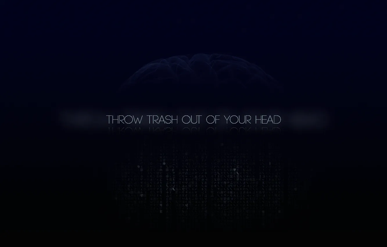 Фото обои abstraction, brain, trash