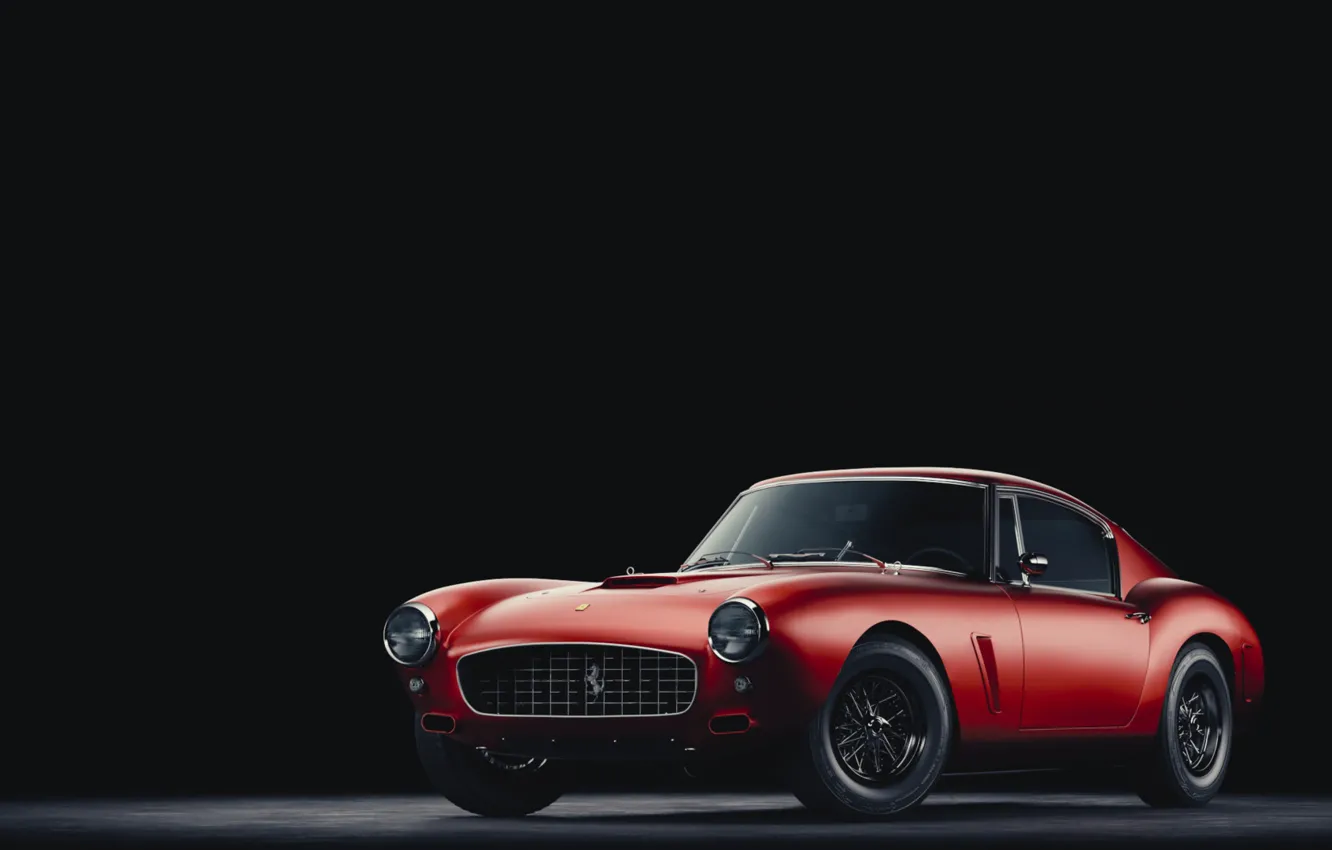 Фото обои Красный, Авто, Минимализм, Машина, Ferrari, Рендеринг, Concept Art, Vehicles