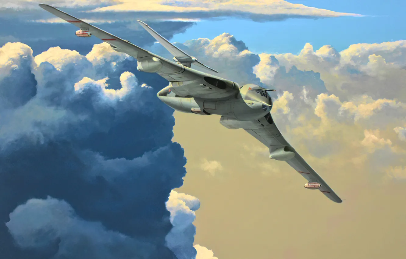 Фото обои art, airplane, aviation, jet, Handley Page Victor