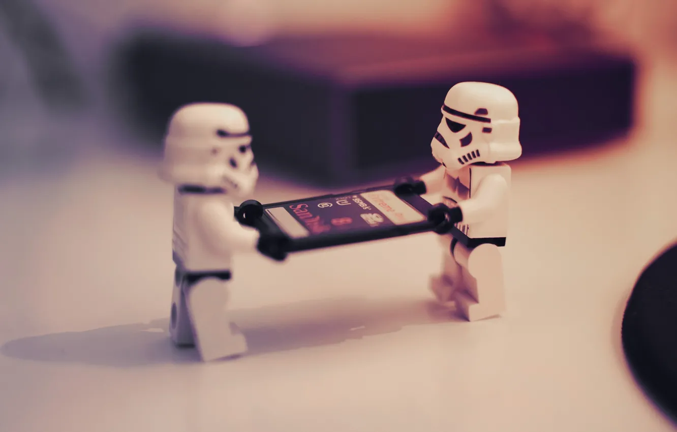 Фото обои роботы, lego, фигурки, лего, star war