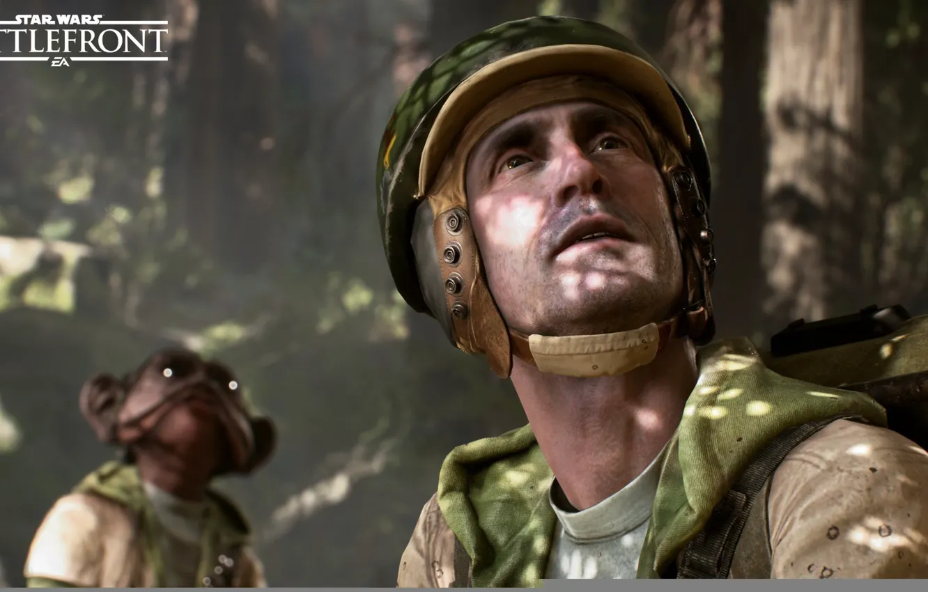 Фото обои лес, Star Wars, звездные войны, повстанцы, Electronic Arts, Battlefront, DICE, Frostbite 3