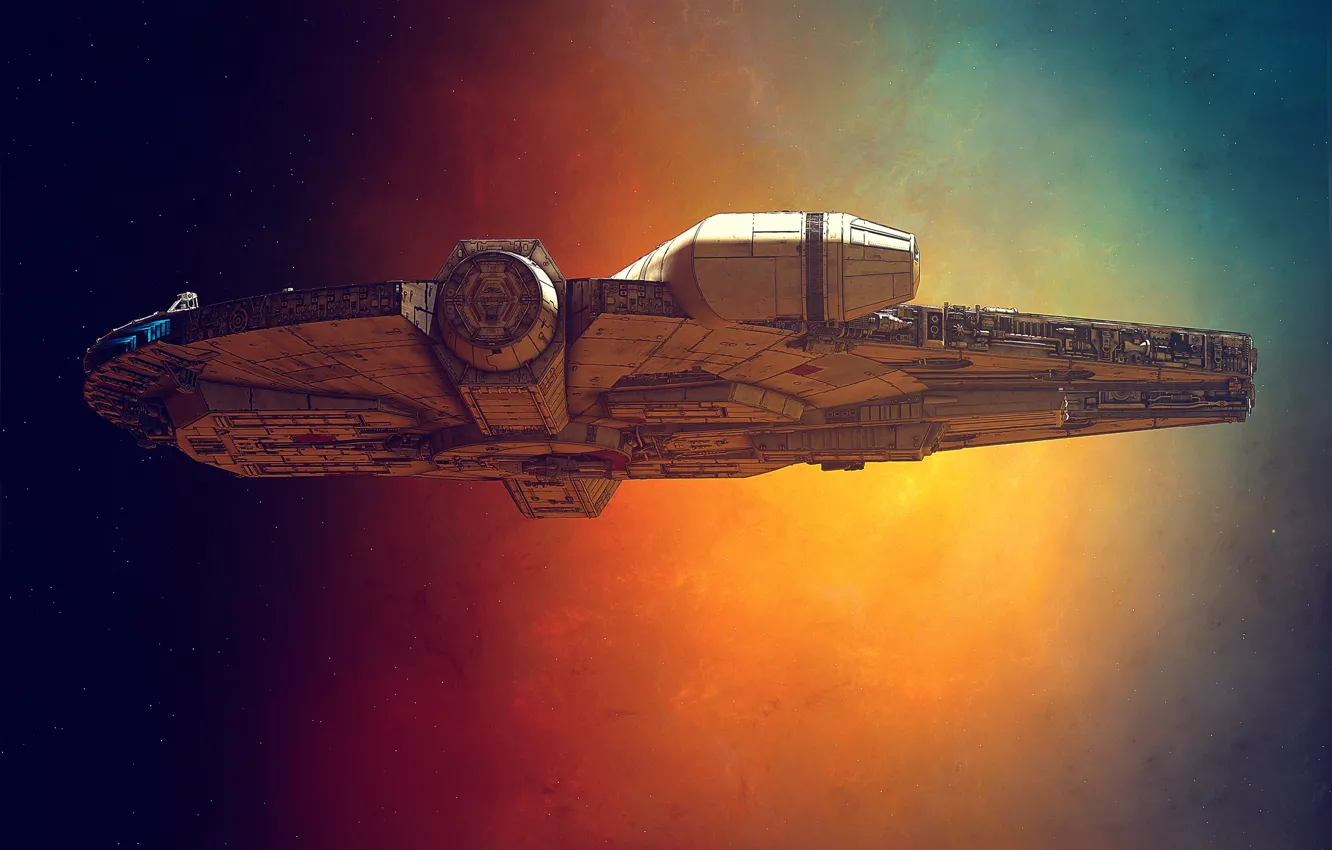 Фото обои Космос, Star Wars, Арт, Звездные Войны, Фантастика, Космический корабль, GrahamTG, Spaceship