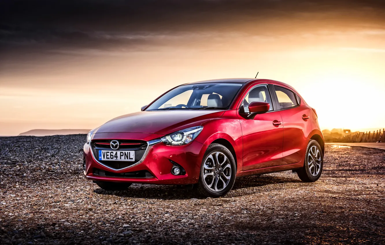 Фото обои мазда, UK-spec, 2015, Mazda 2