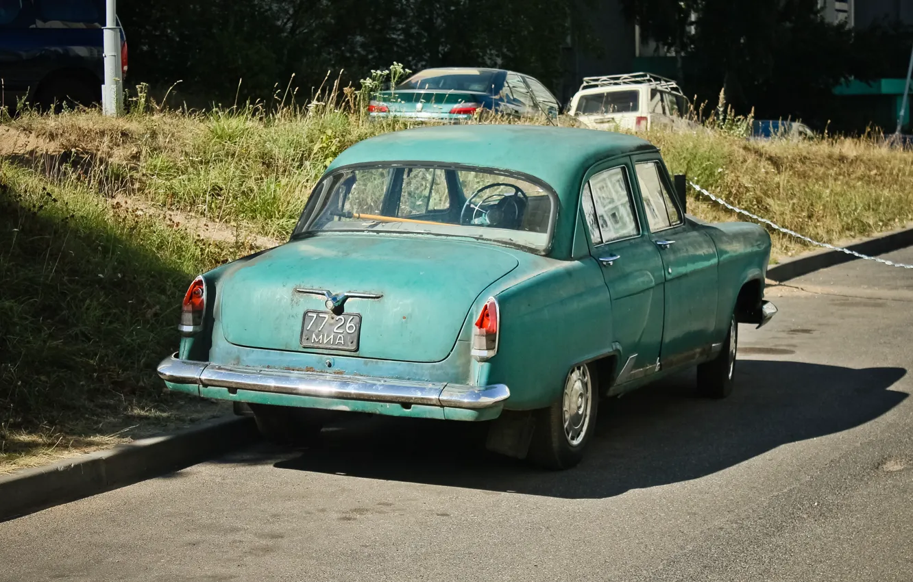 Фото обои green, USSR, Volga, GAZ-21