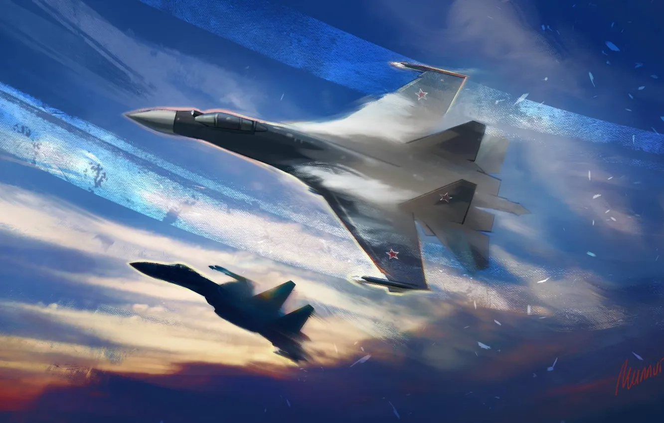 Фото обои military, art, airplane, aviation