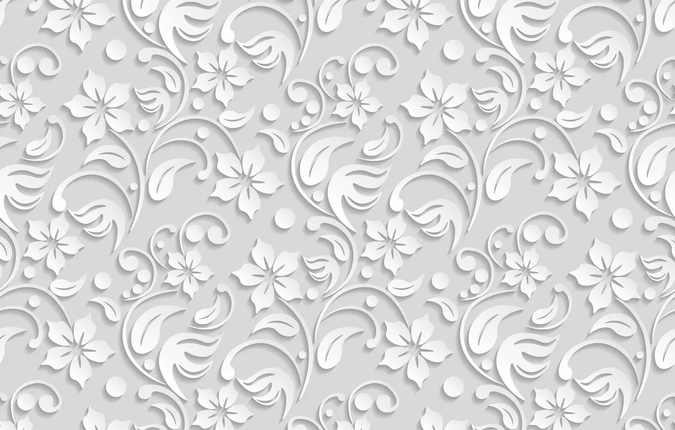 Фото обои цветы, текстура, white, flower, background, pattern