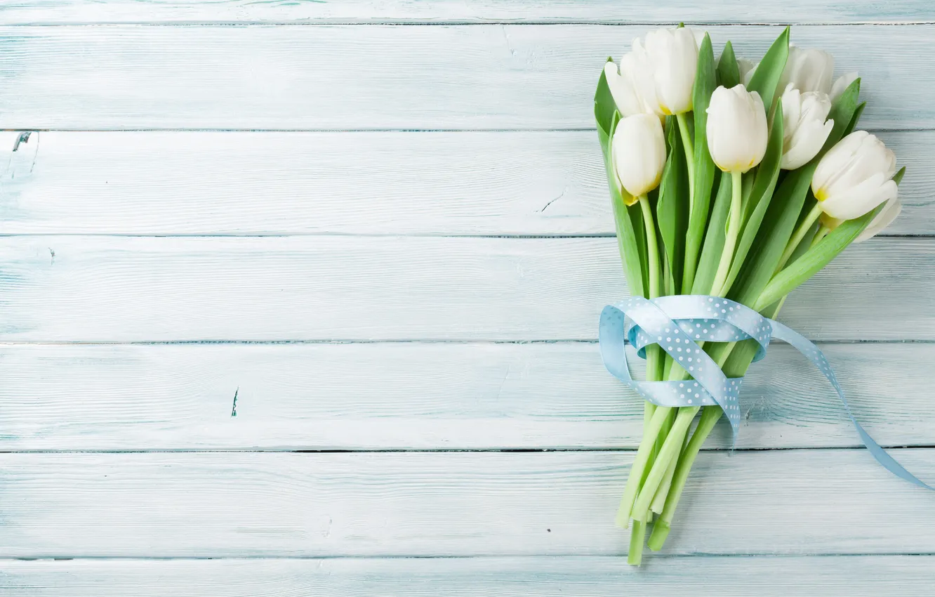 Фото обои цветы, букет, тюльпаны, white, wood, flowers, tulips, bouquet