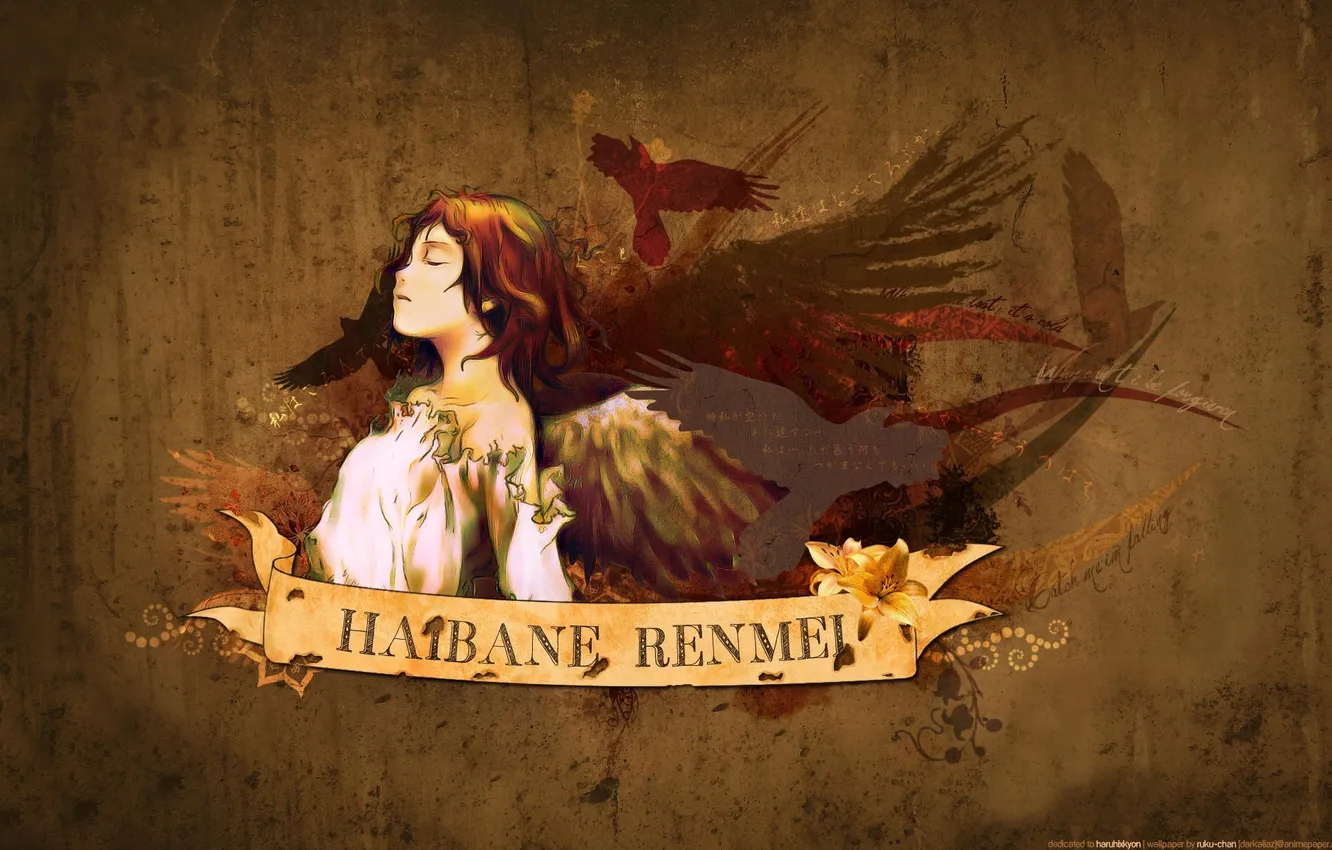 Фото обои аниме, Anime, rakka, Haibane Renmei