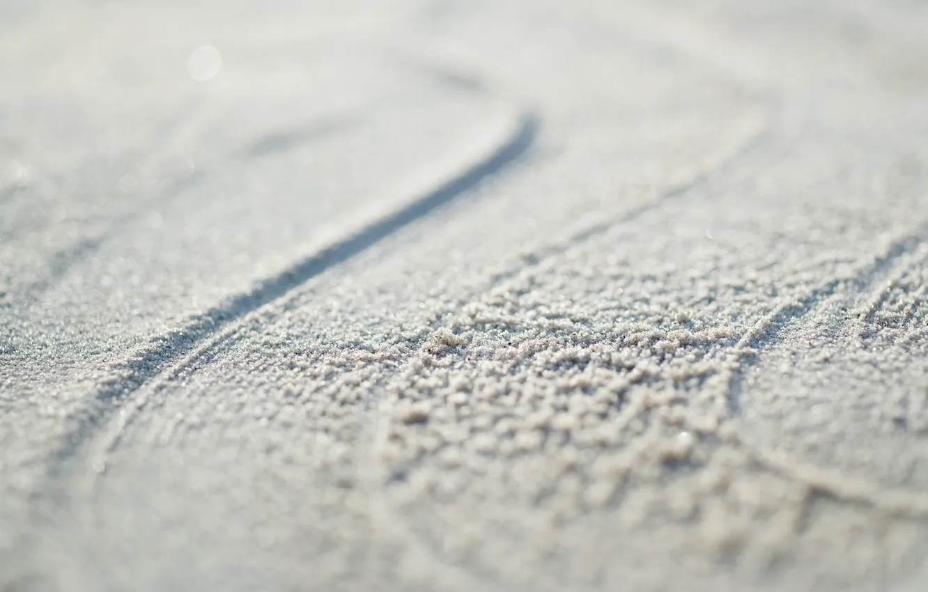 Фото обои песок, макро, линии, следы, 1920x1200, lines, macro, sand