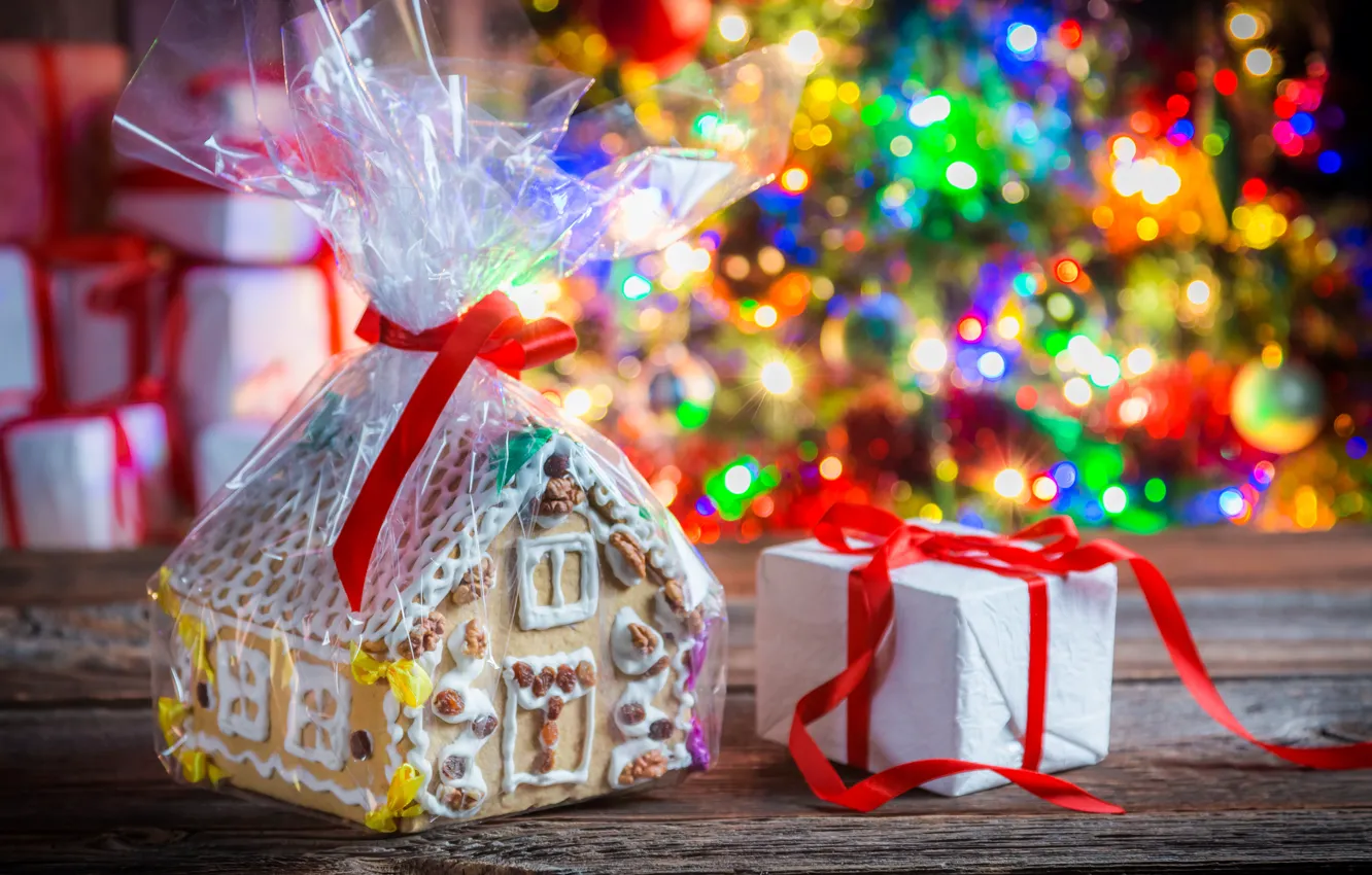 Фото обои украшения, Новый Год, Рождество, Christmas, gifts, Merry, decoraton