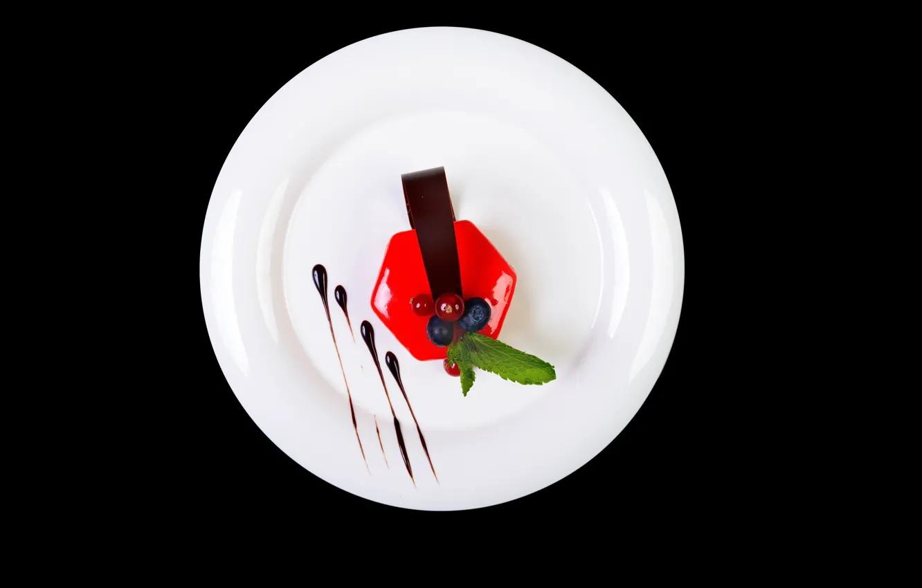 Фото обои ягоды, пирожное, десерт, желе