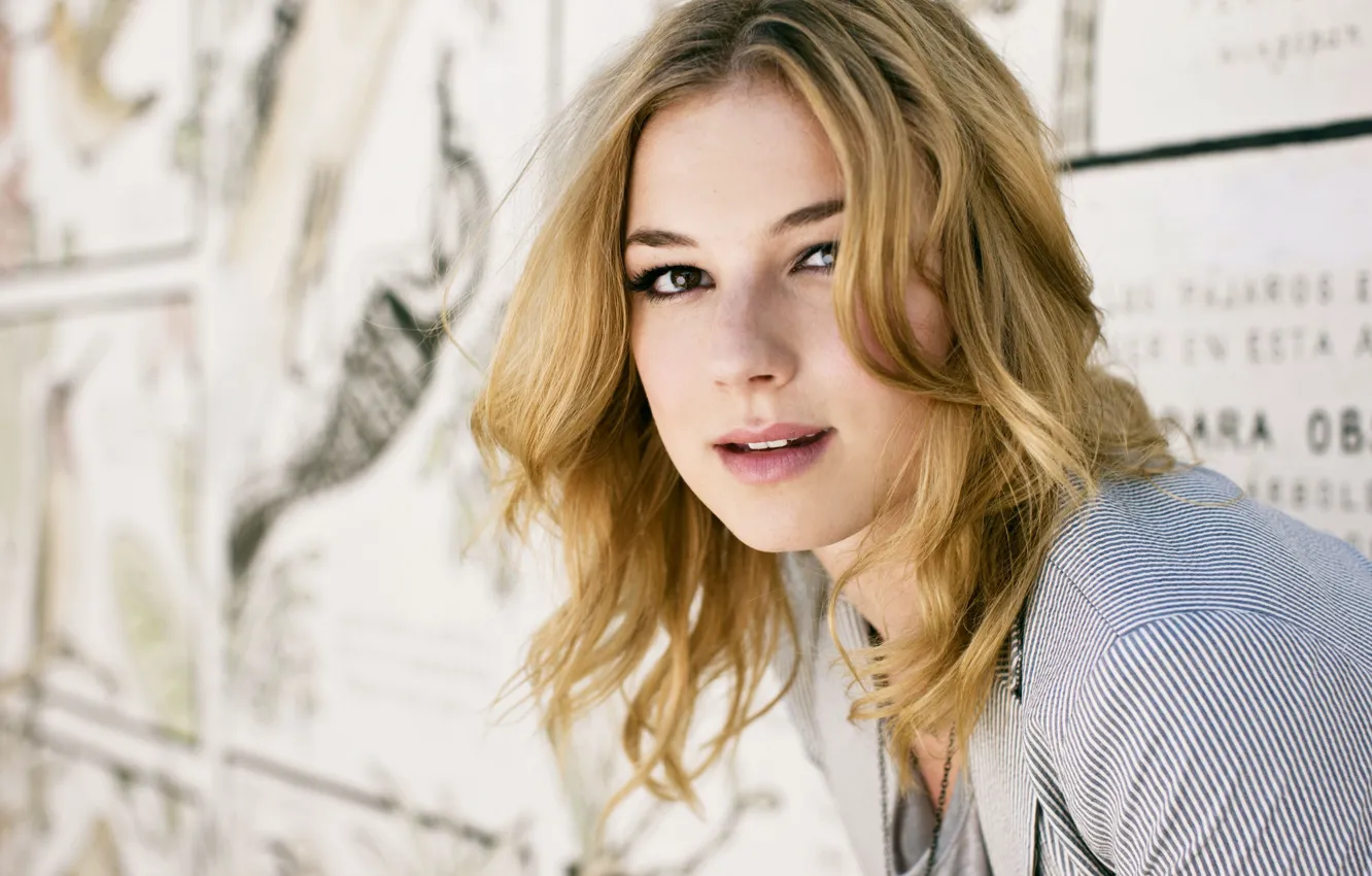 Фото обои взгляд, поза, актриса, hair, Emily VanCamp, Эмили ВанКэмп