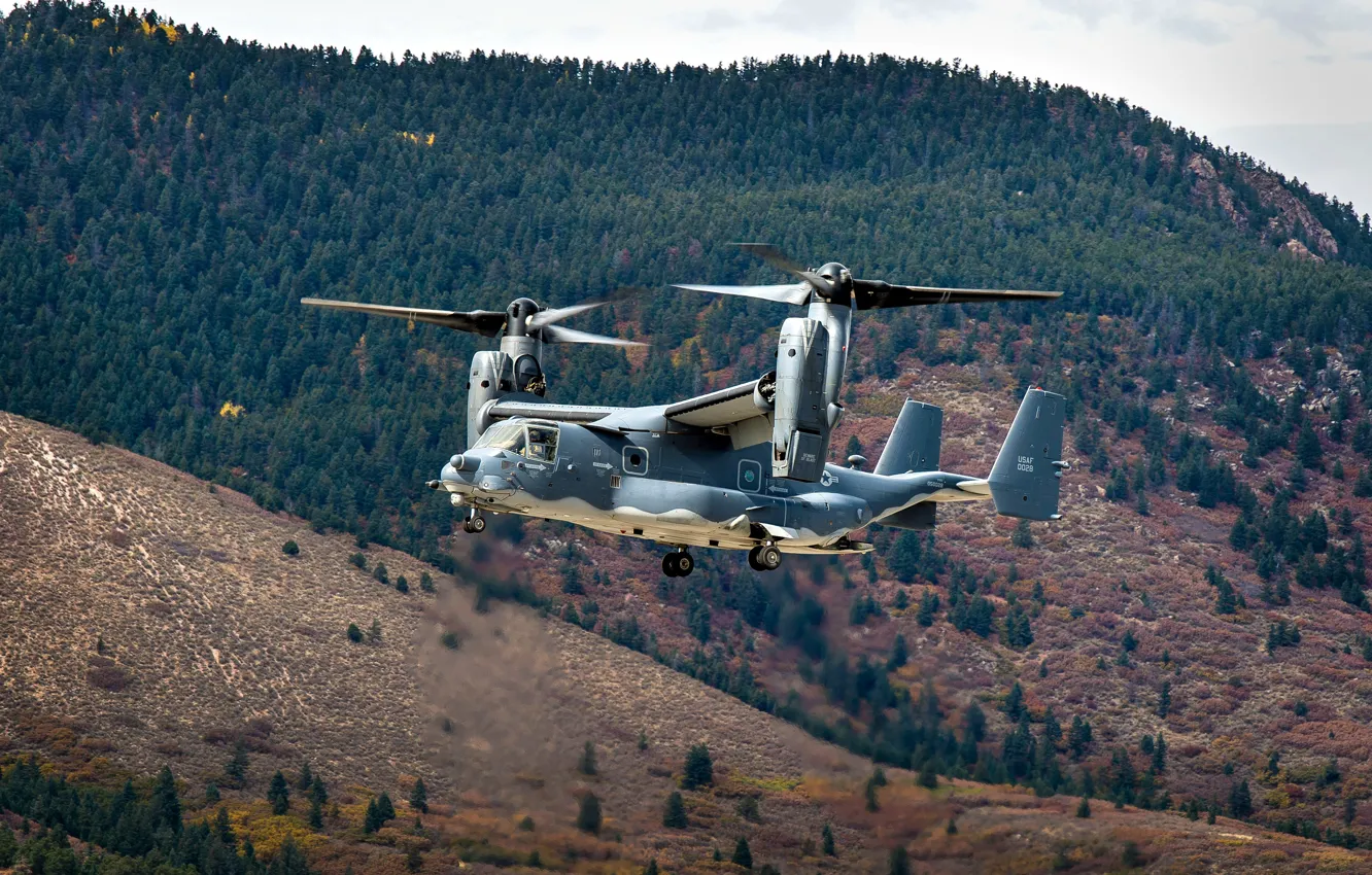 Фото обои американский, Bell, Osprey, CV-22, базовый конвертоплан для КСО ВВС США