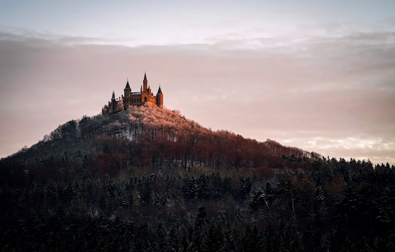 Фото обои пейзаж, Germany, Castle Hohenzollern