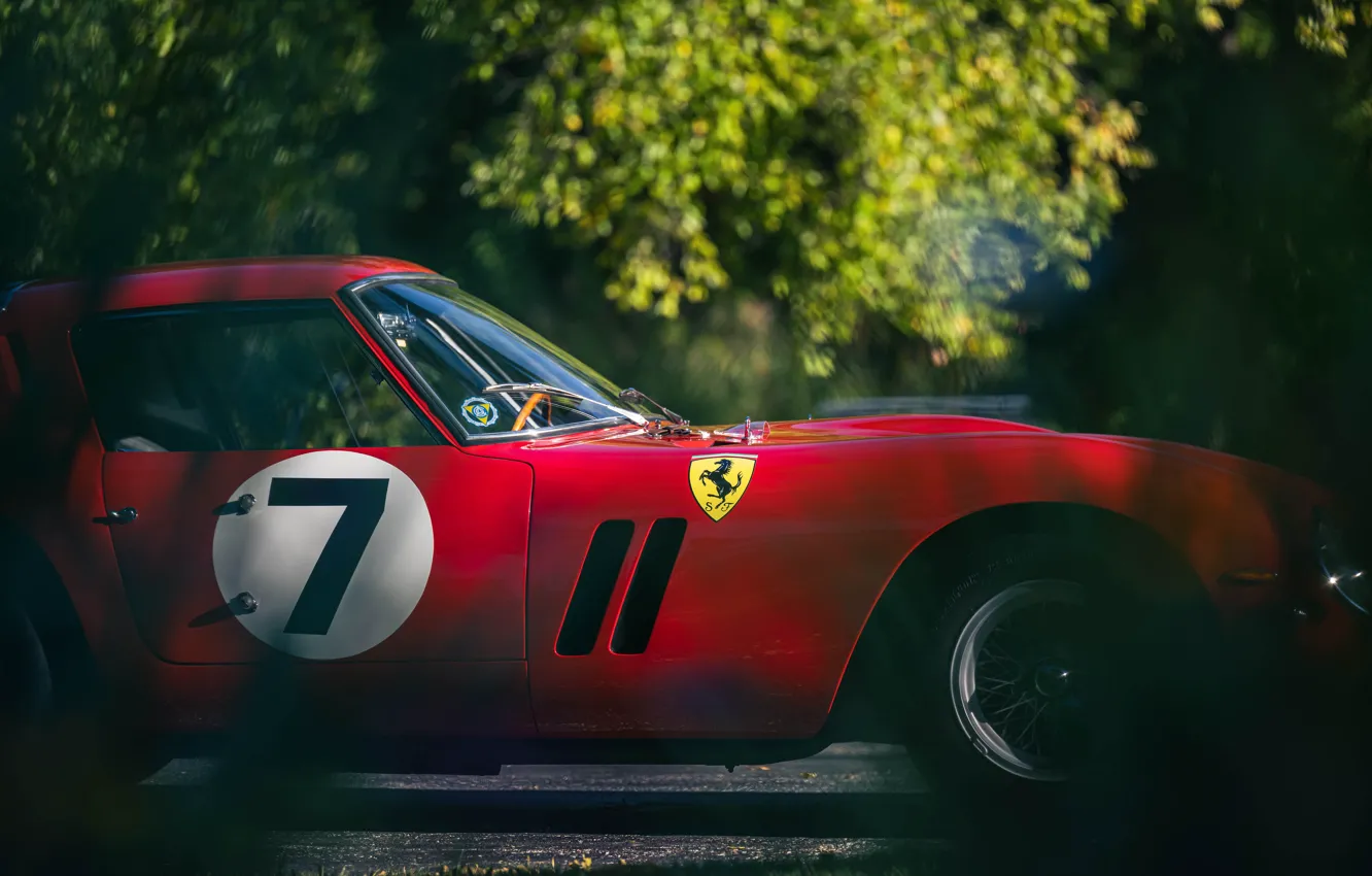 Фото обои Ferrari, close-up, 1962, 250, Ferrari 250 GTO, Ferrari 330 LM
