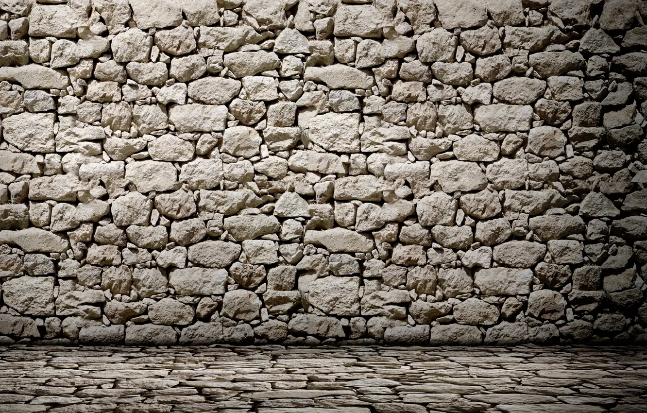 Фото обои light, wall, stones